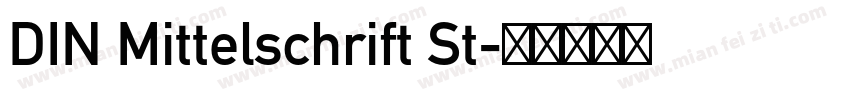 DIN Mittelschrift St字体转换
